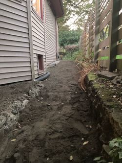 Free dirt in driveway