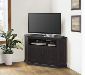 🔥Martin Svensson Home Rustic Corner TV Stand for TVs up to 55", Espresso