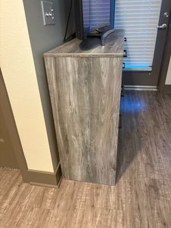 Gray Wood Dresser