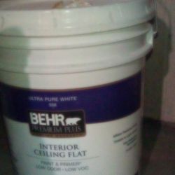 Behr 5 Gallon White Paint 2 For 100$