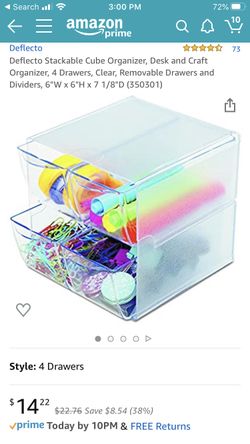 Stackable Office/Craft Cube Organizer