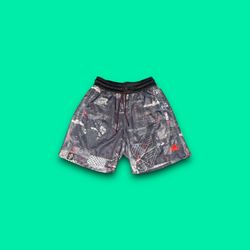 Adidas Dame Dolla Reversible Shorts Mens Small Black / Multi - #44904-F2