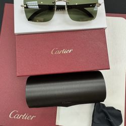 New Cartier Buffalo Horn Sunglasses