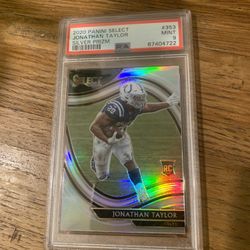 2020 Panini Select Jonathan Taylor Silver Prizm Field Level #353 PSA 9