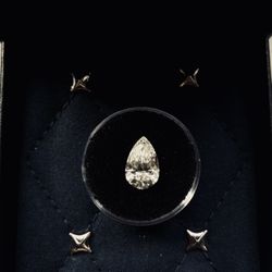3.06CT Diamond G Pear Shaped