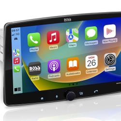 BOSS Audio Systems BCPA10 Single DIN Car Stereo Wireless Apple CarPlay, Wireless Android Auto, 10.1 Inch Touchscreen, Bluetooth, AM/FM Radio Receiver