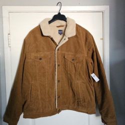 Men's Gap Jacket Corduroy Sherpa Xl