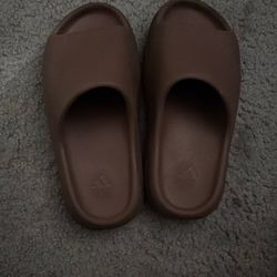 Brown Yeezy Slides