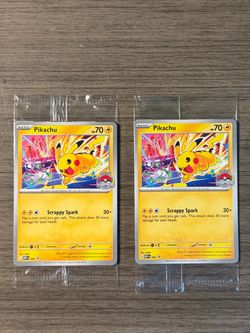2 Pikachu Promo Cards - sealed pack - looking for trade