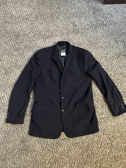 VTG Dolce Gabbana blazer jacket men's size 36 Slim Ittierre frayed pinstripe