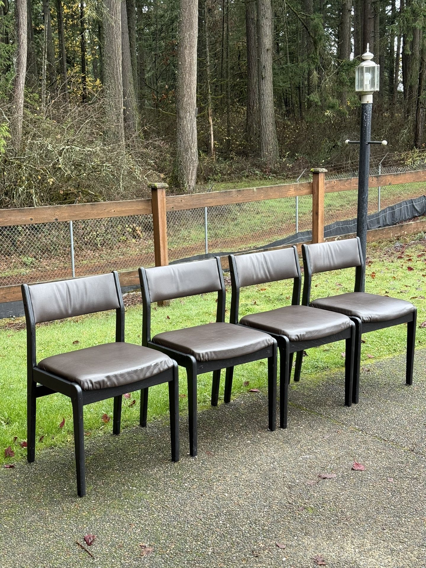 Mid century modern Danish chair set of 4 by FARSTRUP made in Denmark