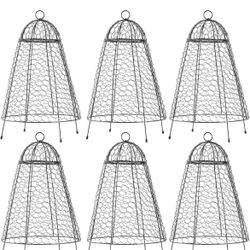 Rengue Set of 6 Garden Cloches for Plants, 20" H x 12" D Chicken Wire 
