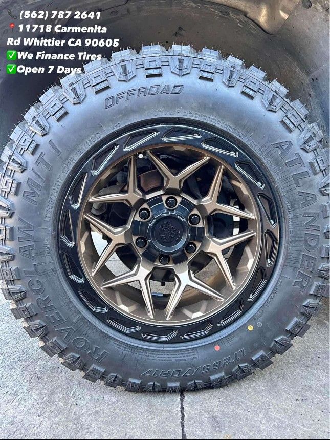 Matte Bronze Wheels fits gmc ford toyota chevrolet nissan and more 17 inch mud tires