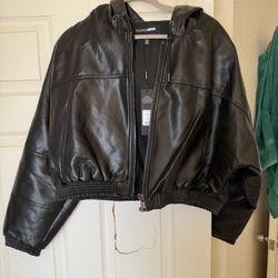 Women’s pleather Jacket- Size L