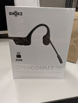 Shokz OpenComm 2 UC Bone Conduction Stereo Bluetooth Headset