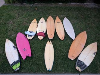 Lot of 10 Used Surfboards Mixed Shapes all for sale on my page!