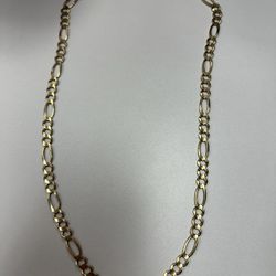 10k solid gold Figaro chain 8MM.  26” 38.65 grams 