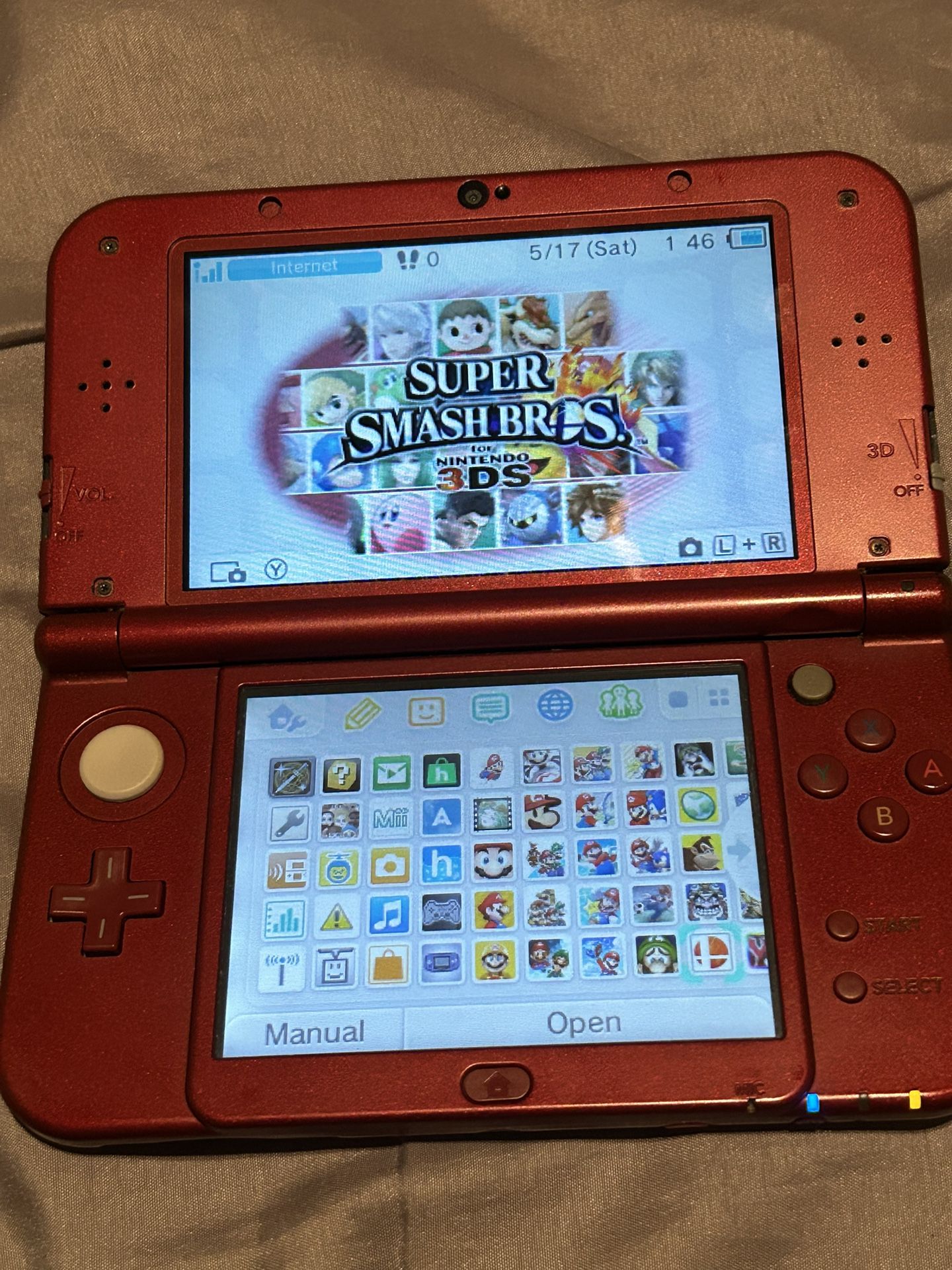 Modded New 3DS XL With Case And Ds Games