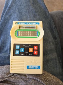 Mattel electronic football game.