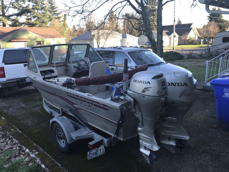 Alumaweld Stryker boat 16 foot