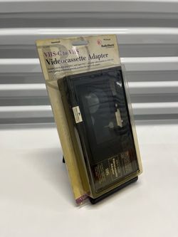 PLEASE READ RadioShack 16-2404 VHS-C to VHS Videocassette Adapter VCR Camera Camcorder Cassette Deck Converter Tapes Home Movie Video Player Transfer