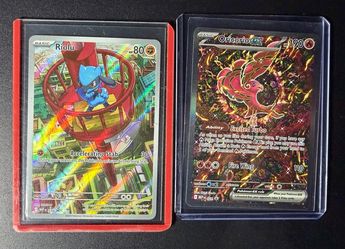 Pokémon 2 card bundle Riolu & Oricorio ex Holo Cards