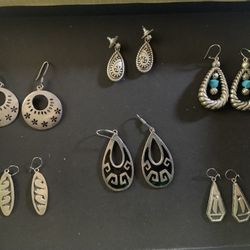 Assorted Silver Earrings
