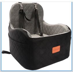 NEW Lealchum Dog Pet Car Booster Seat Small Medium Memory Foam Black