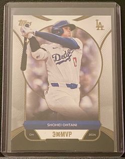 2025 Topps Welcome to the Club: 3 MVP Shohei Ohtani, Los Angeles Dodgers - 2024
