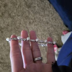 Pearl Infinity Bracelet 