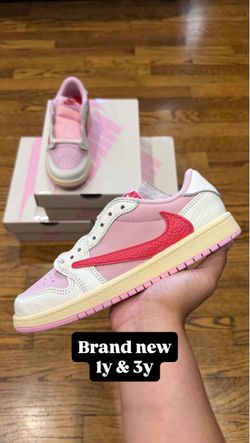 Travis Scott Jordan 1 Low Tropical Pink