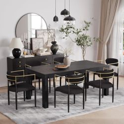 Modern Dining Set Of 6 Chairs