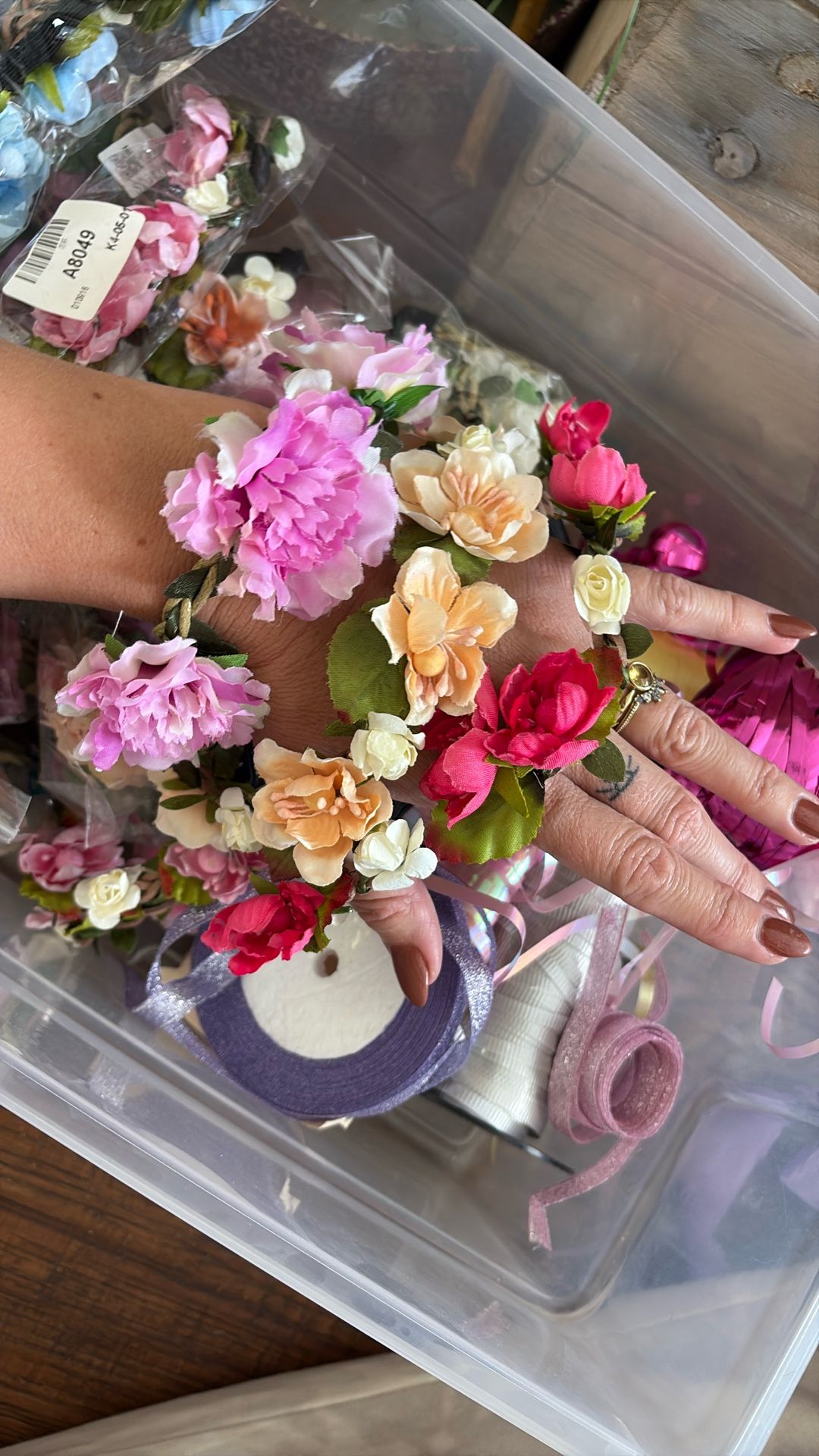 Flower Crowns, Sparkly Tulle, Ribbon, Flowers