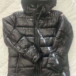 Black Fur Hollister Jean Jacket 