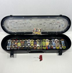 Bundle Lot of 18 Tech Deck Skateboards With Display Case and Accessories