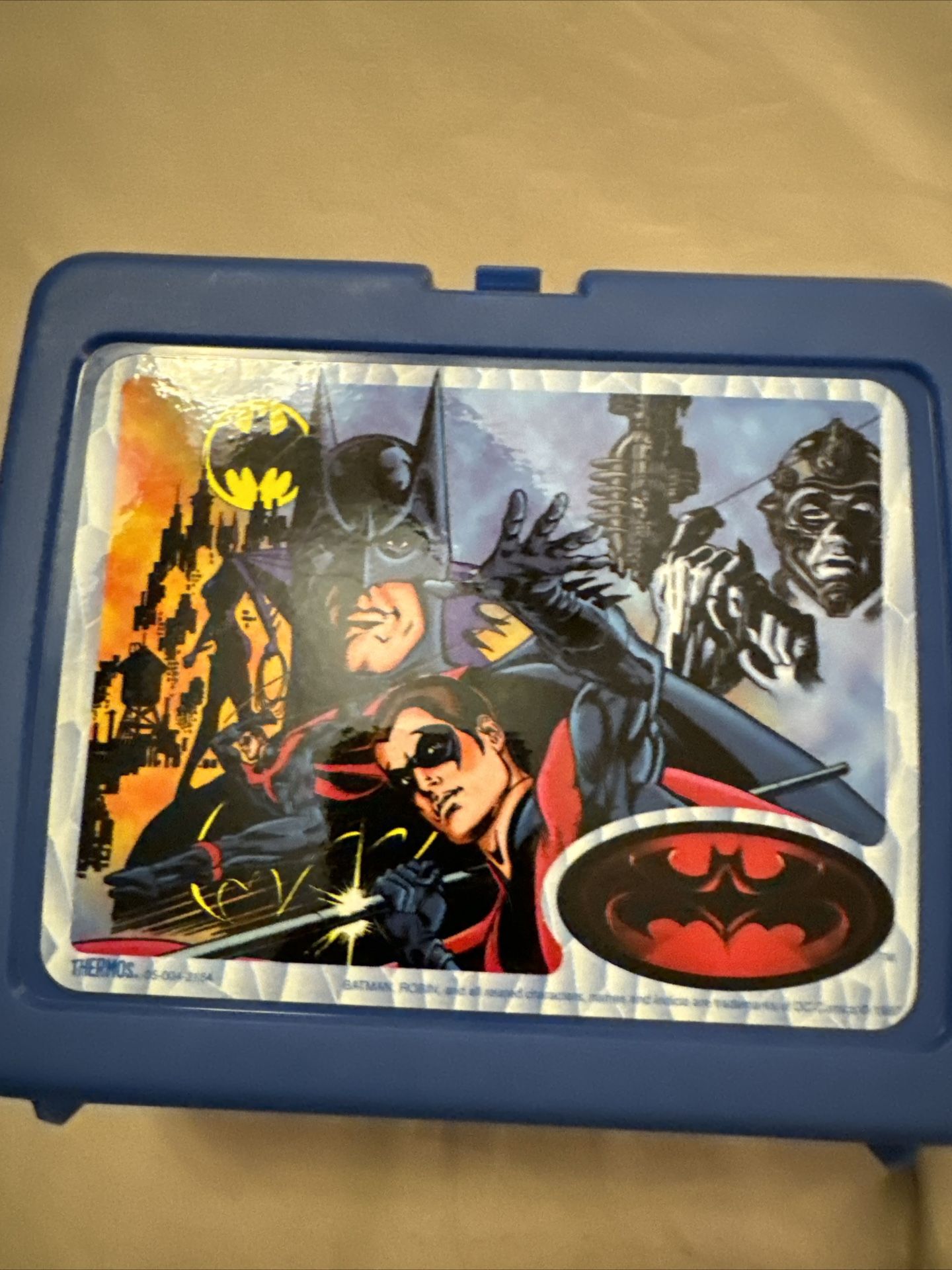 Batman And Robin  Thermos Brand Plastic Lunch Box