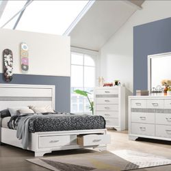 4 Pc Queen Bedroom Set 100 Day Payment Option