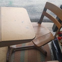 Vintage School Desk 