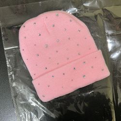 “Icy Pink Aura” Beanie