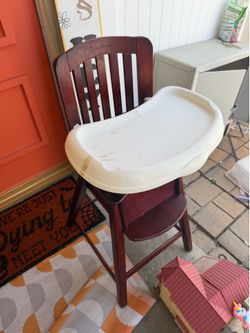 Eddie Bauer wood high chair