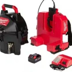 Milwaukee M18 Fuel 18-Volt Lithium-Ion Brushless Cordless Drain Cleaning 3/8 in. Switch Pack Sectional Drum System Kit