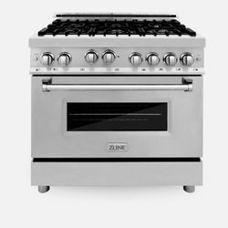 New In Box Z Line Gas 36” Wide Range