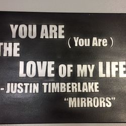 Hand-Painted Custom Justin Timberlake Painting