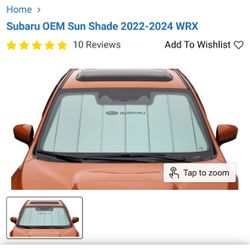 Subaru OEM Sun Shade 2022-2024 WRX