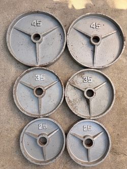 Deep dish Olympic weights
