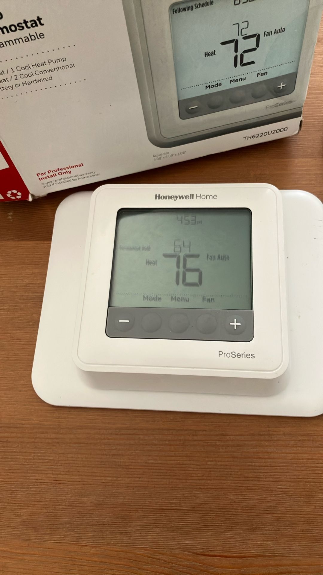 Honeywell Home ProSeries T6 Pro Programmable