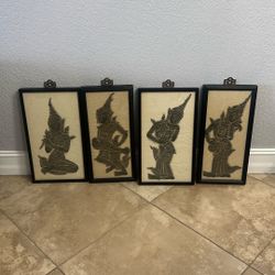 Thai Temple Rubbings antique art 4