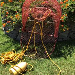 42” Lobster Crab Fishing Trap with Rope & Float.