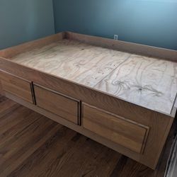 Full Bed With Drawers.