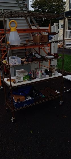 Heavy Duty Wire Shelving Unit on Wheels